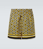 Valentino Printed cotton poplin shorts