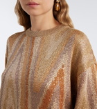 Missoni Zigzag sequined lamé sweater