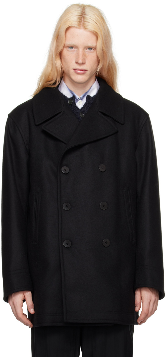 ジャケット・アウター our legacy PEACOAT Black Opulent Melton Our Legacy - Peacoat Black Opulent Melton