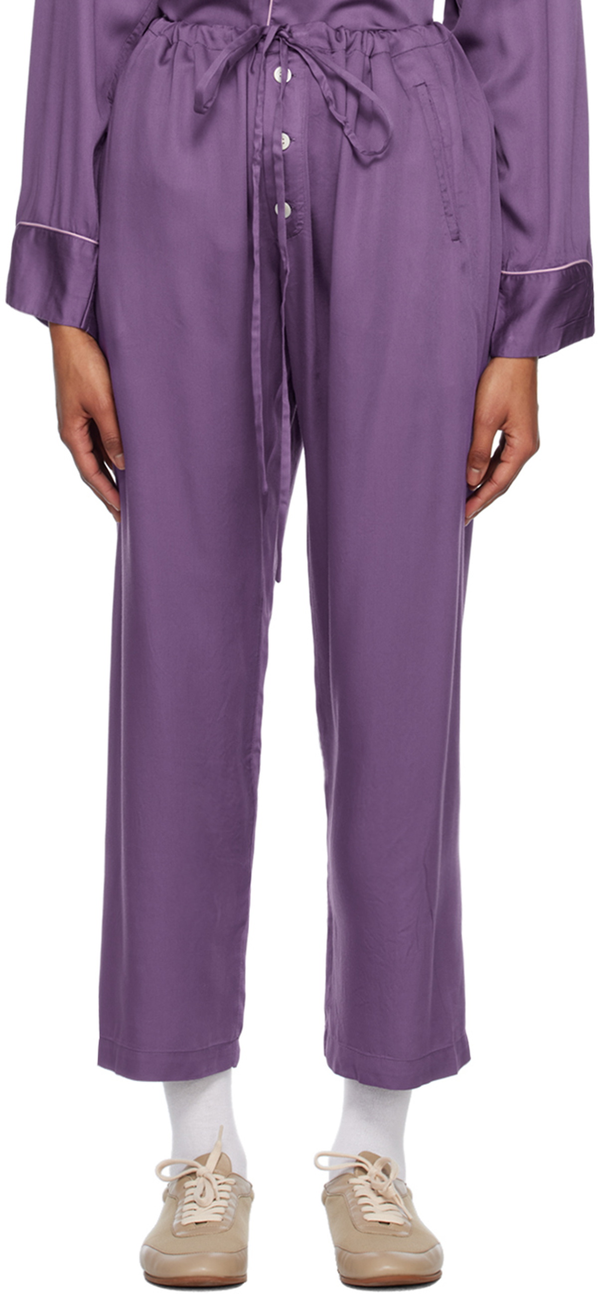 Bode Purple Amethyst Pyjama Pants Bode