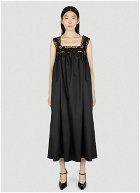 Prada - Re-Nylon Lace Trim Dress in Black