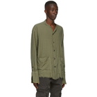 Greg Lauren Green Striped Army Shirt