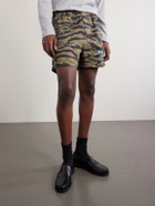 Gallery Dept. - Zuma Straight-Leg Camouflage and Logo-Print Cotton-Jersey Shorts - Green