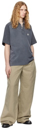 Serapis Gray Dyed Sailor Polo