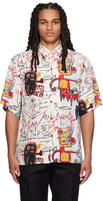 Photo: WACKO MARIA White Graphic Shirt