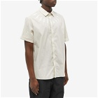Neil Barrett Men's Fairisle Thunderbolt Shirt in Ivory/White
