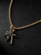 Yvonne Léon - Sautoir Palmier Gold Diamond Pendant Necklace