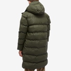 Rains Men's Long Puffer Jacket in Green