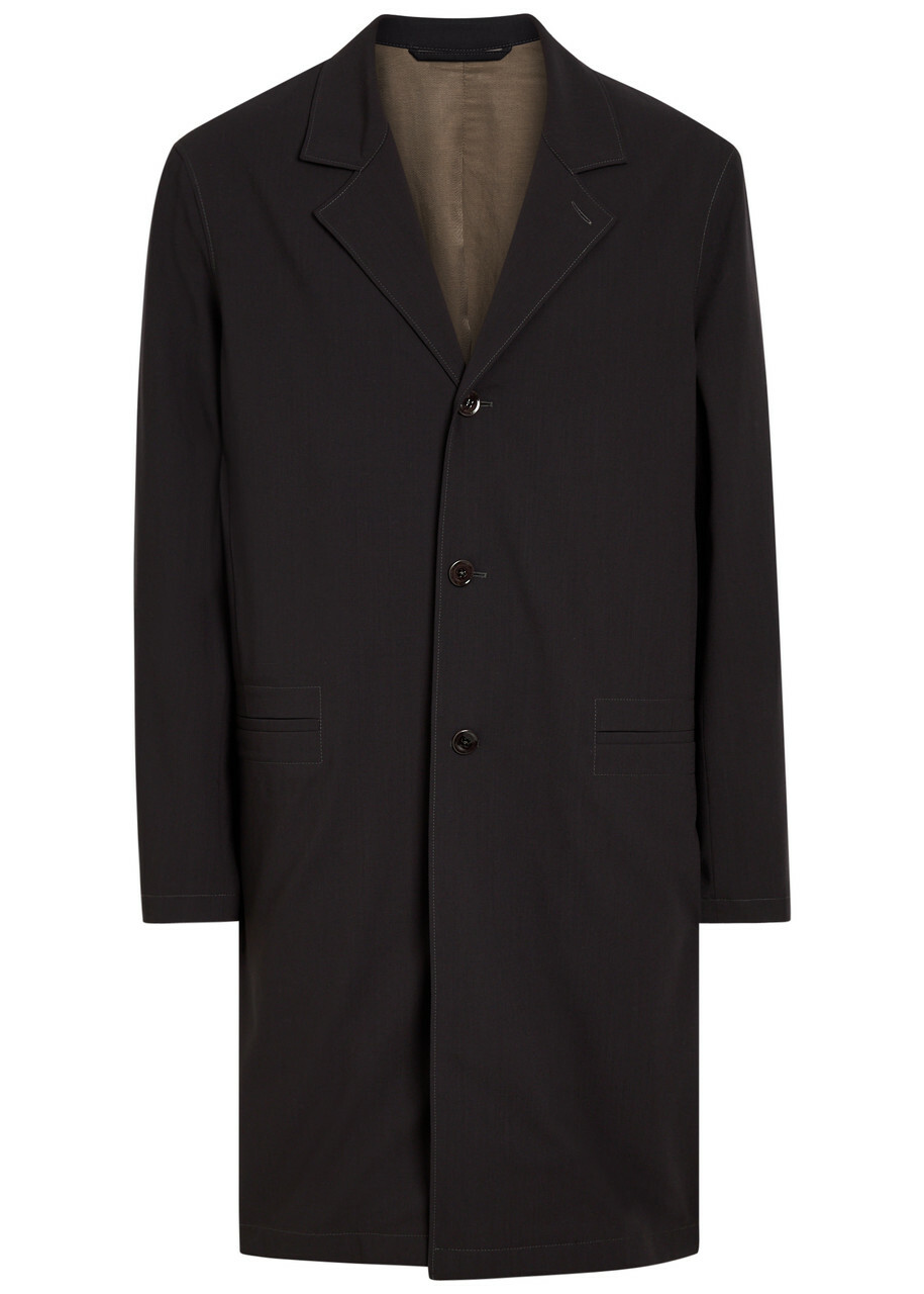 LEMAIRE Gray Short Maxi Double Breasted Coat Lemaire
