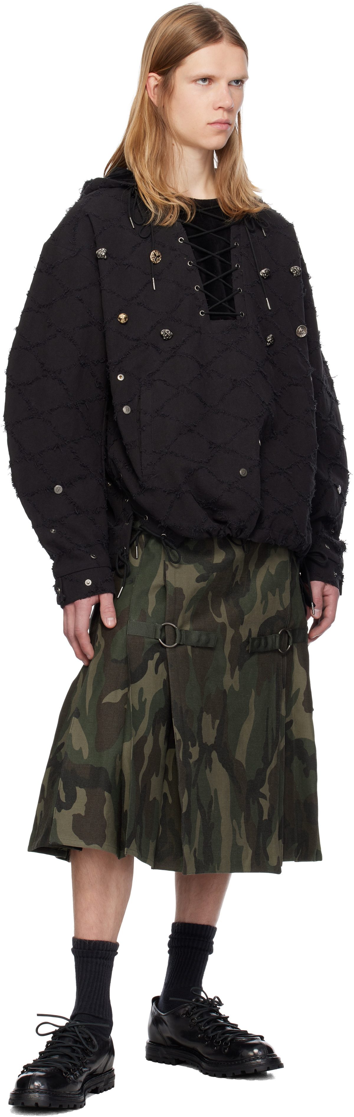 Andersson Bell Khaki Kilt Skirt