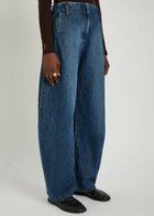 Esse Studios Meki Cocoon Barrel-leg Jeans Blue