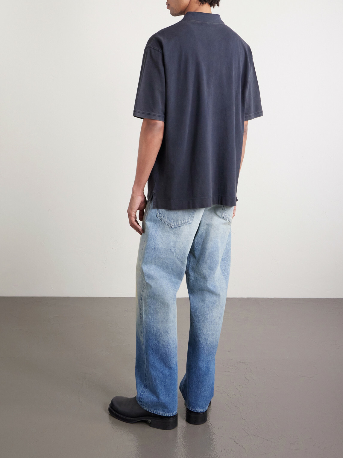 Acne Studios - Egnes Logo-Embroidered Cotton Piqué Polo Shirt - Black