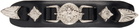 Toga Pulla Black Small Metal Leather Hair Clip