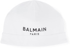 Balmain Baby White & Black Logo Bodysuit Set