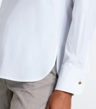 Max Mara Cotton-blend poplin shirt