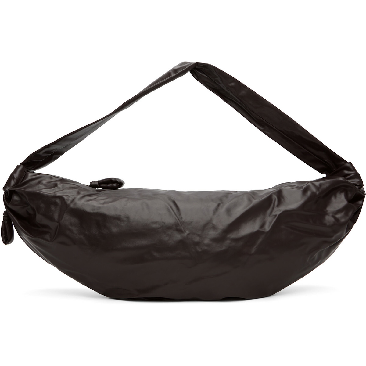 LEMAIRE Brown Large Soft Croissant Bag