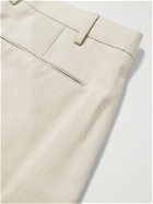 Ermenegildo Zegna - Pleated Cotton-Twill Trousers - Neutrals