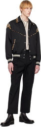WACKO MARIA Black Double Pleated Chino Trousers