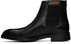 Paul Smith Black Leather Lansing Signature Stripe Chelsea Boots
