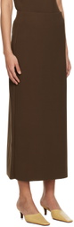 Birrot SSENSE Exclusive Brown H Maxi Skirt