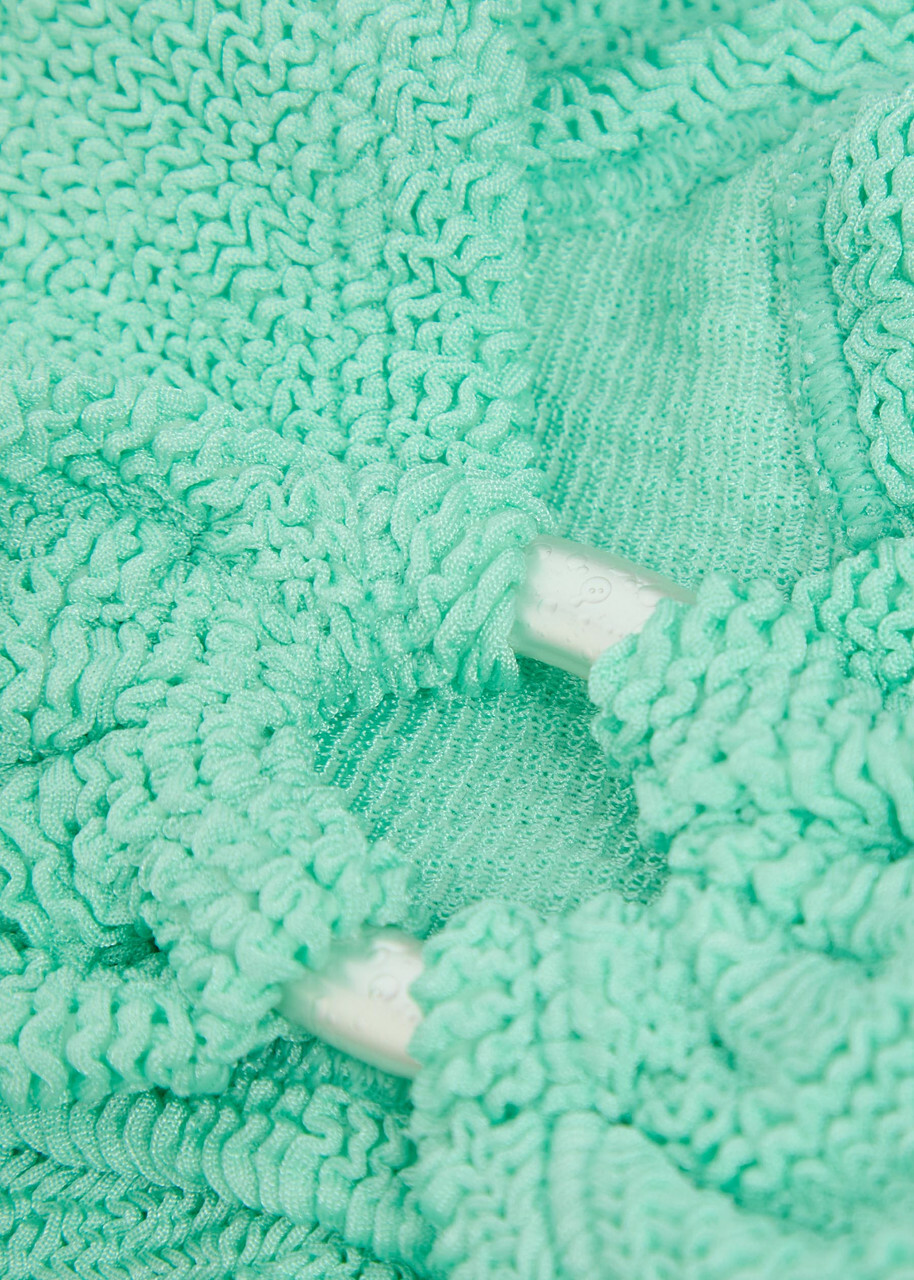 Hunza G Julia Crinkle Bikini - Mint - One Size