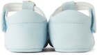 Versace Baby Blue Goatskin Pre-Walkers