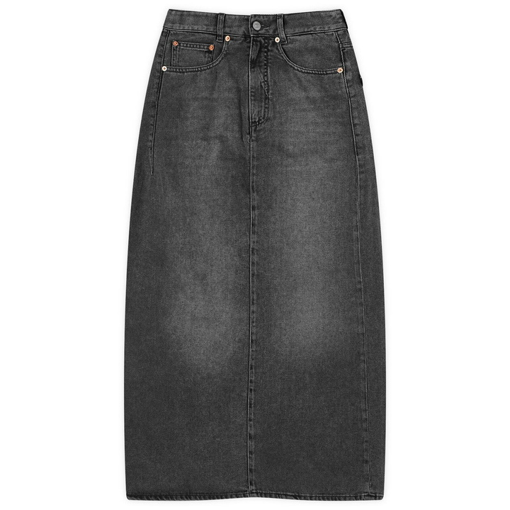 Photo: MM6 Maison Margiela Women's Denim Maxi Skirt in Grey