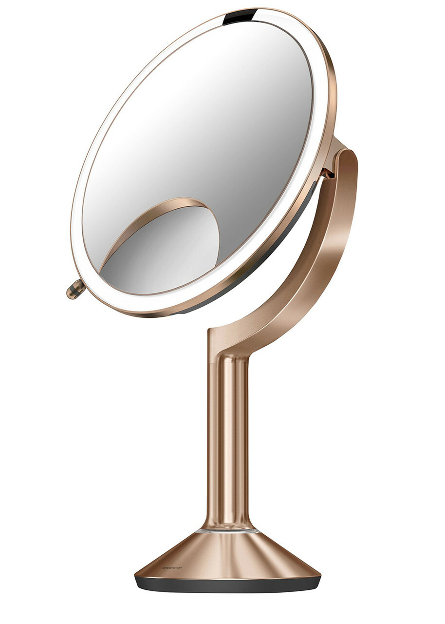 Simplehuman Sensor Mirror Trio Rose Gold - Cordless & Rechargeable