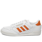 Adidas Continental 80 Stripes Sneakers in White/Orange Rush/Off White