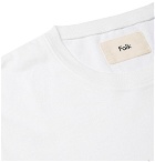 Folk - Goss Brothers Printed Cotton-Jersey T-Shirt - White