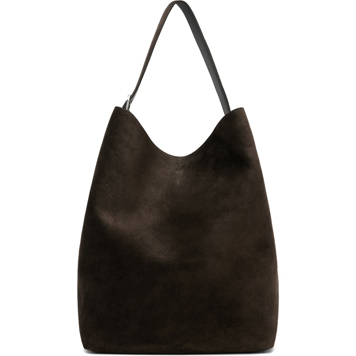 Photo: TOTEME Brown Belted Suede Tote