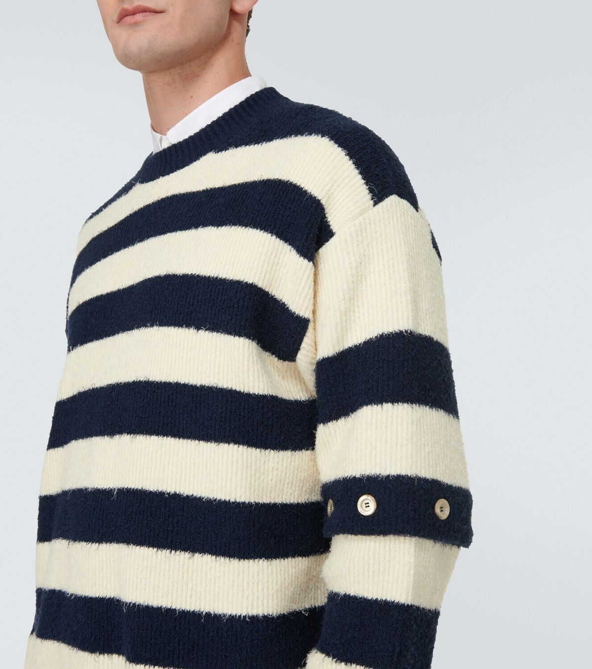 Gucci Striped cotton-blend sweater