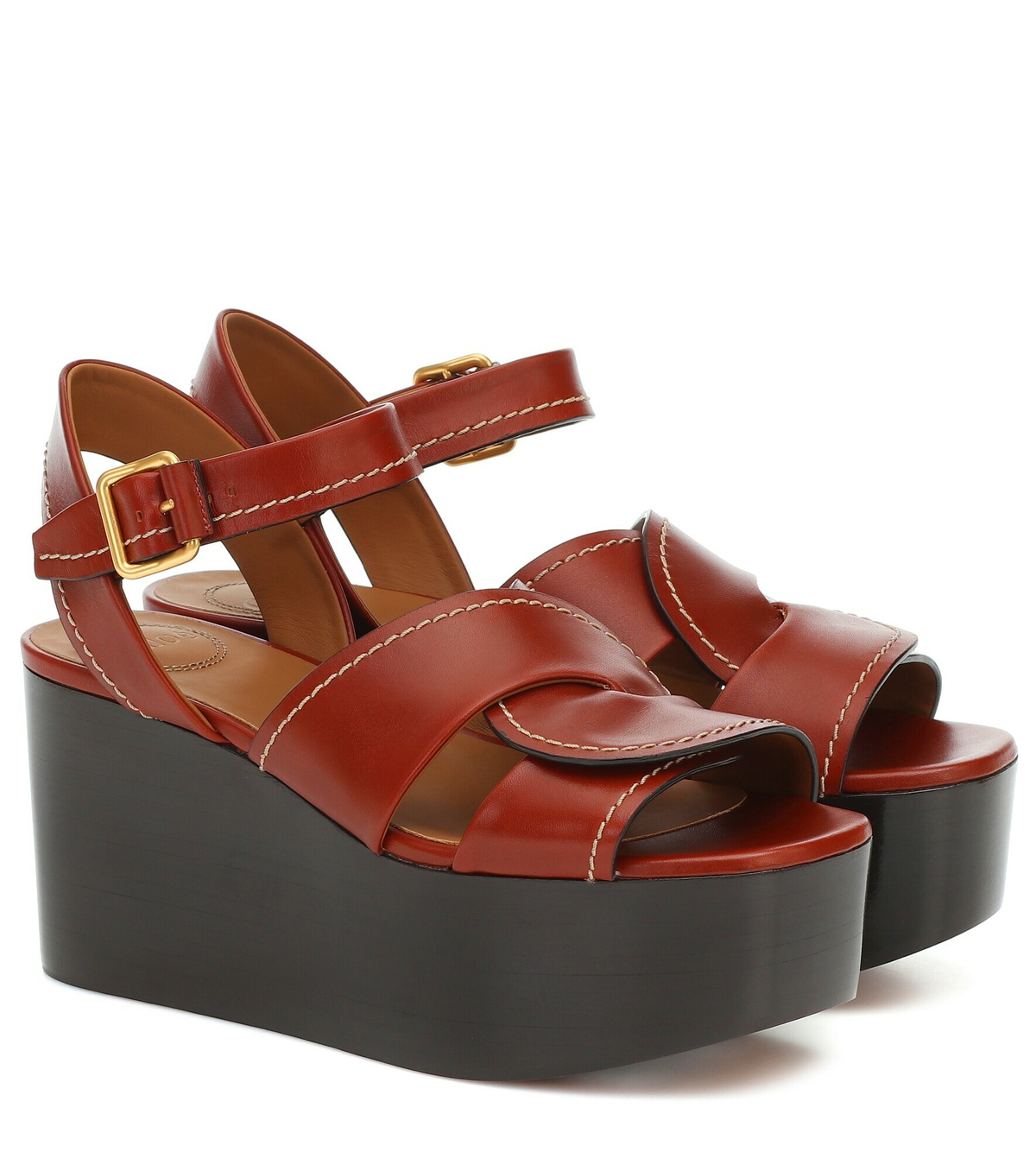 Chloe Candice leather platform sandals Chloe