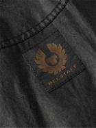 Belstaff - Trailmaster Belted Logo-Appliquéd Waxed-Cotton Jacket - Black