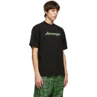 Psychworld Black and Green Snake Logo T-Shirt