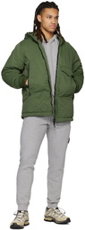 Stone Island Green Opaque Down Jacket