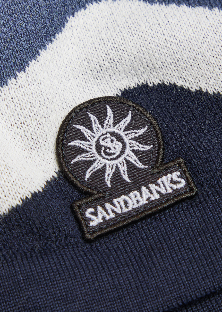 Sandbanks Striped Cotton Shorts Blue