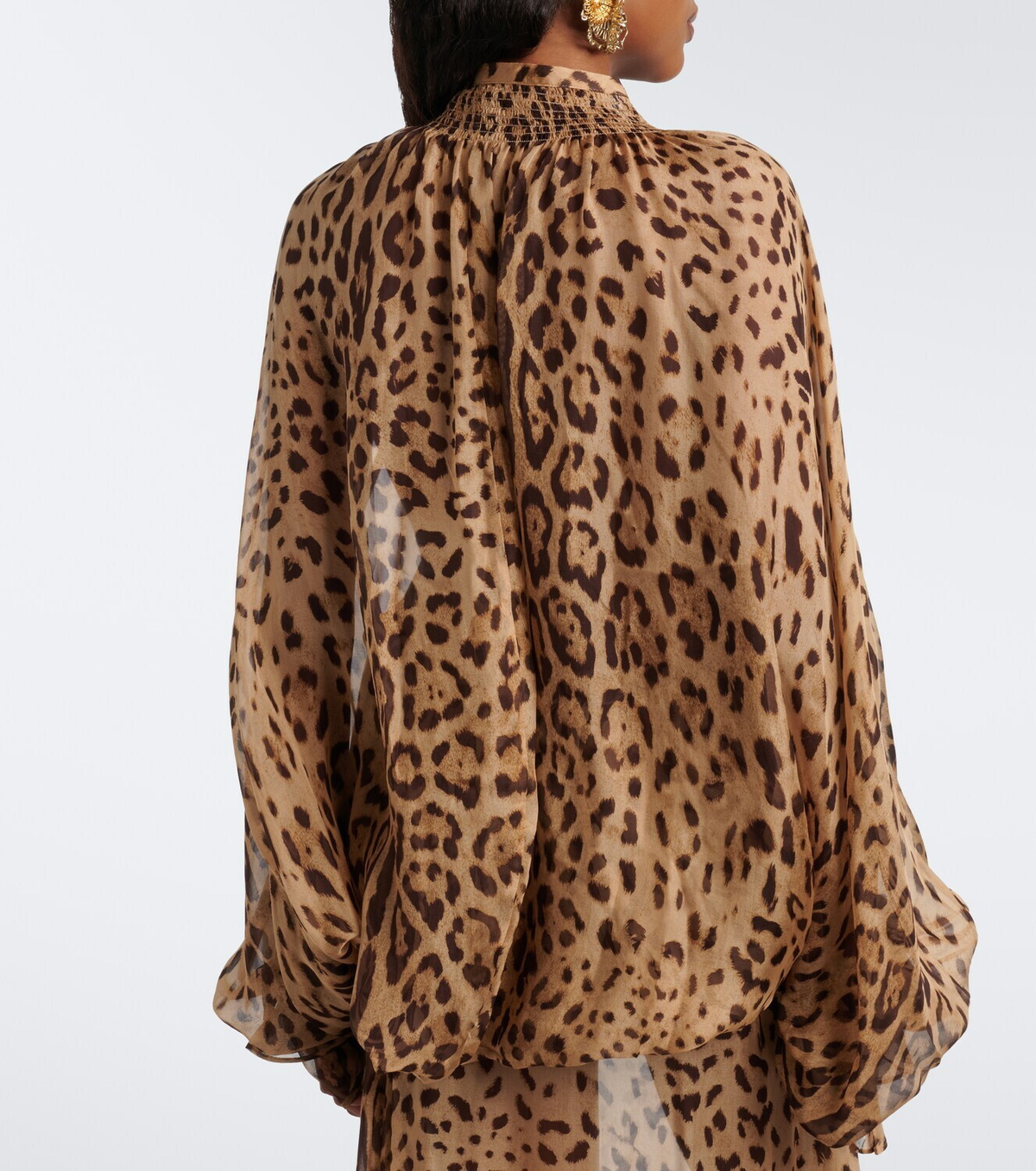 Xu Zhi Leopard-print silk blouse