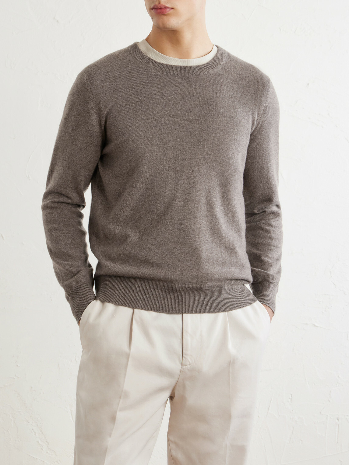 Brunello Cucinelli - Slim-Fit Cashmere Sweater - Brown
