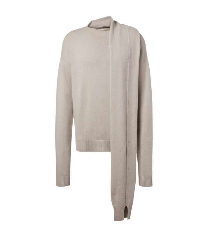 Photo: Calvin Klein Collection Rex 2 scarf-detail cashmere sweater