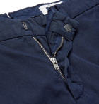 NN07 - Noho Slim-Fit Cotton and Linen-Blend Trousers - Men - Navy
