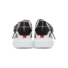 Alexander McQueen White and Black Multi Flap Tab Oversized Sneakers