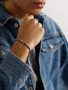 M. Cohen - Malli Sterling Silver and Cord Beaded Bracelet - Blue