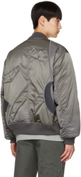 Undercoverism Gray Padded Bomber