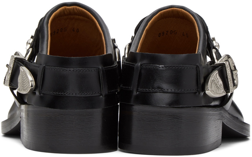 Toga Virilis Polished Leather Slip-On Loafers Black | US Size 11-12 Toga Virilis CLASSIC BUMPER LOAFERS - Black polished leather  main image 2