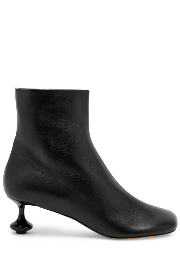 Photo: Loewe Toy 45 Leather Ankle Boots Black