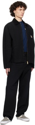Carhartt Work In Progress Black Single Knee Trousers