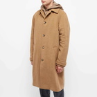 A.P.C. Men's Ethan Overcoat in Camel