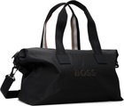 BOSS Black Bonded-Logo Duffle Bag