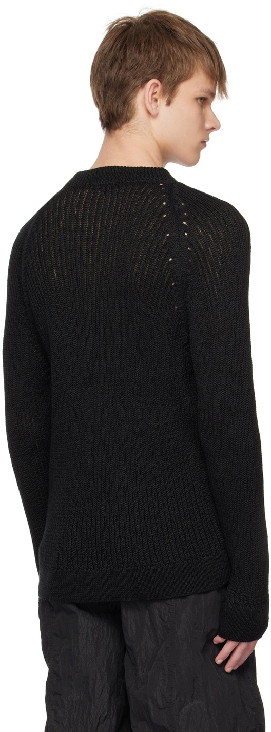 Omar Afridi Black Raglan Sweater